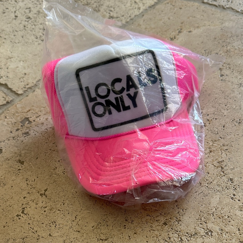 Aviator nation, neon, pink trucker hat.  NEW 💖 “Locals only”